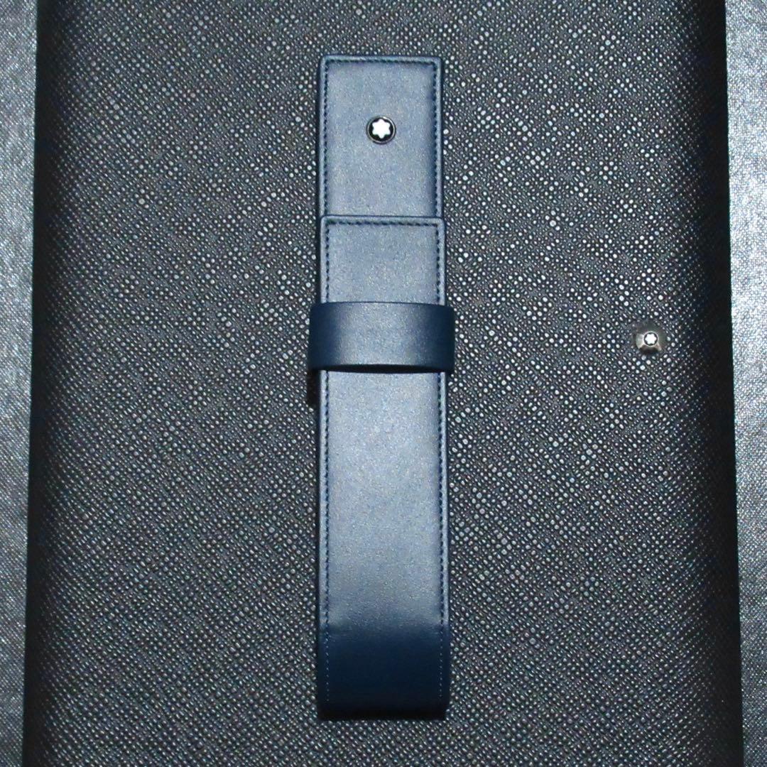 モンブラン ペンケース ペンポーチ ネイビー 1本用 114569