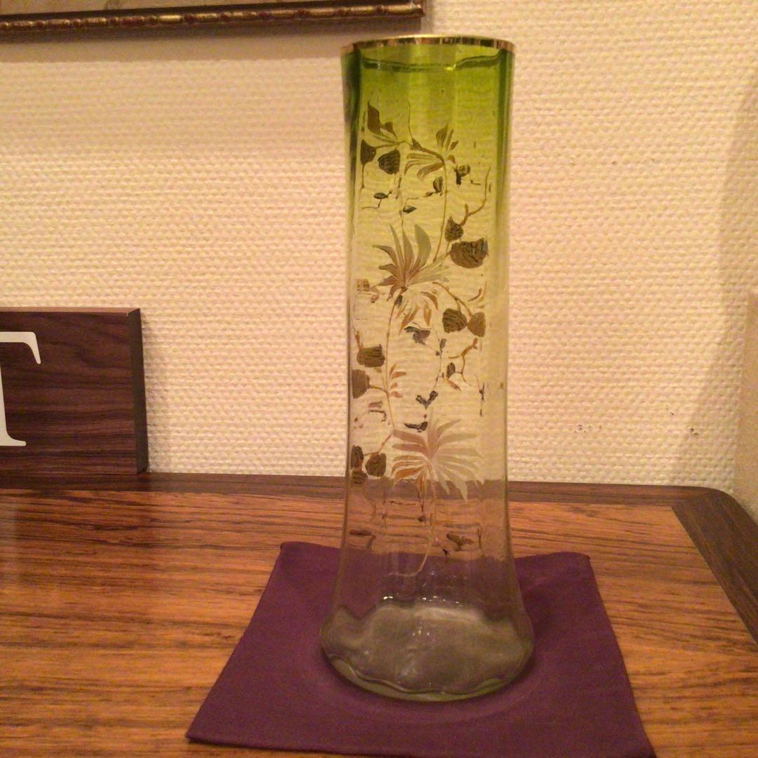 ルグラ ・モンジョワ　朝顔文様花瓶　1900年代