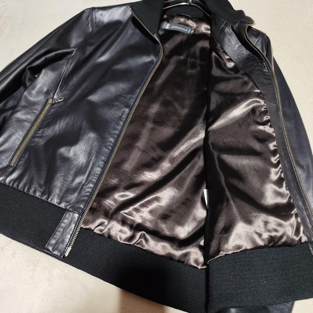 美品【 リベラメンテ 】 ✦ ラム レザー シングル ライダース ジャケット 黒