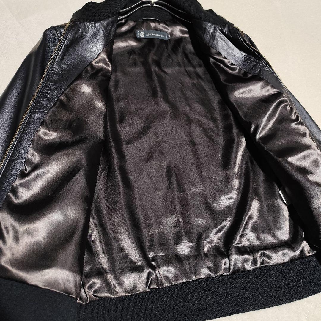 美品【 リベラメンテ 】 ✦ ラム レザー シングル ライダース ジャケット 黒