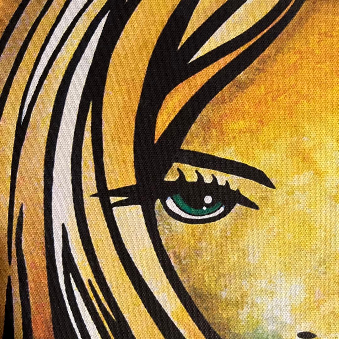 キャンバスプリントoriental girl 絵画 額付き インテリア