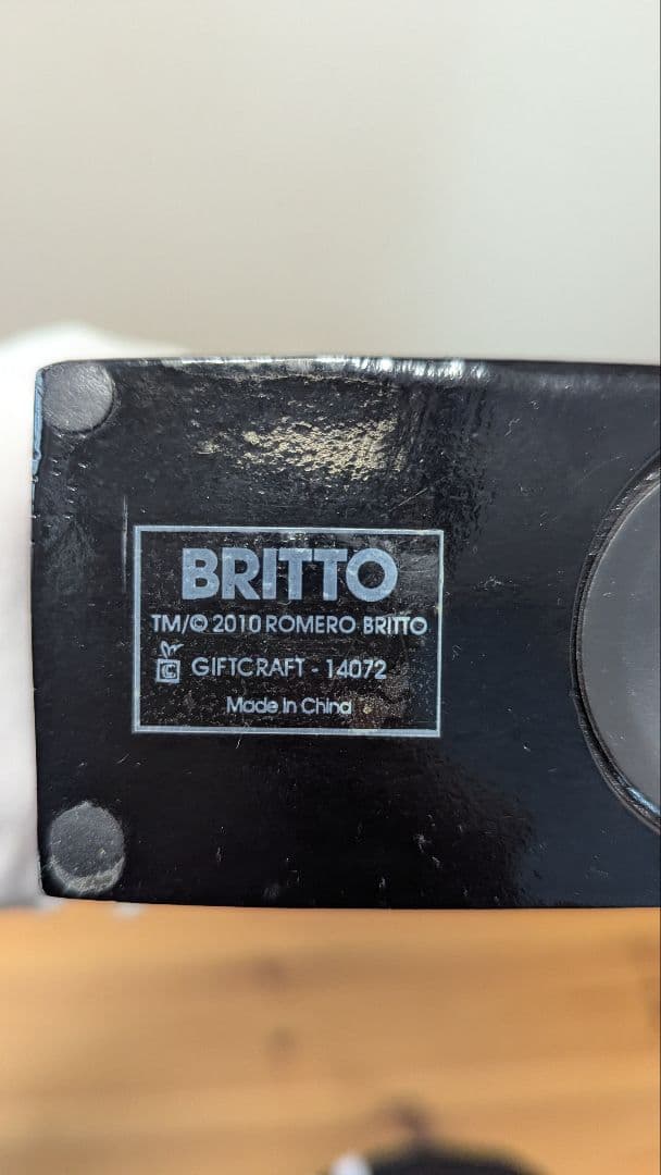 ROMERO BRITTO ハート型貯金箱