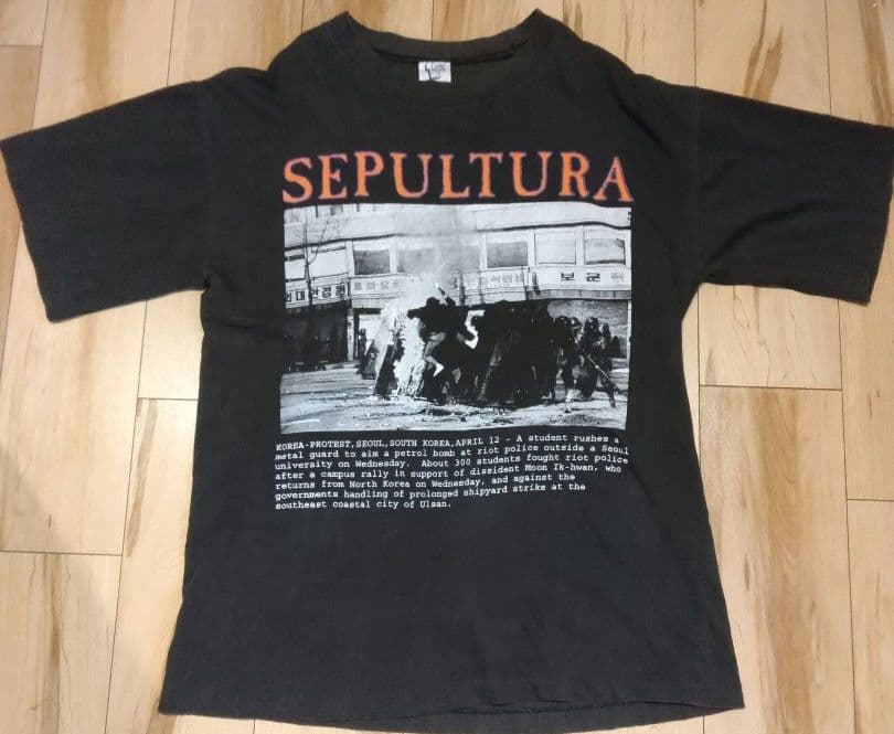 SEPULTURA Tシャツ 94年購入 Lサイズ ブラック　90s