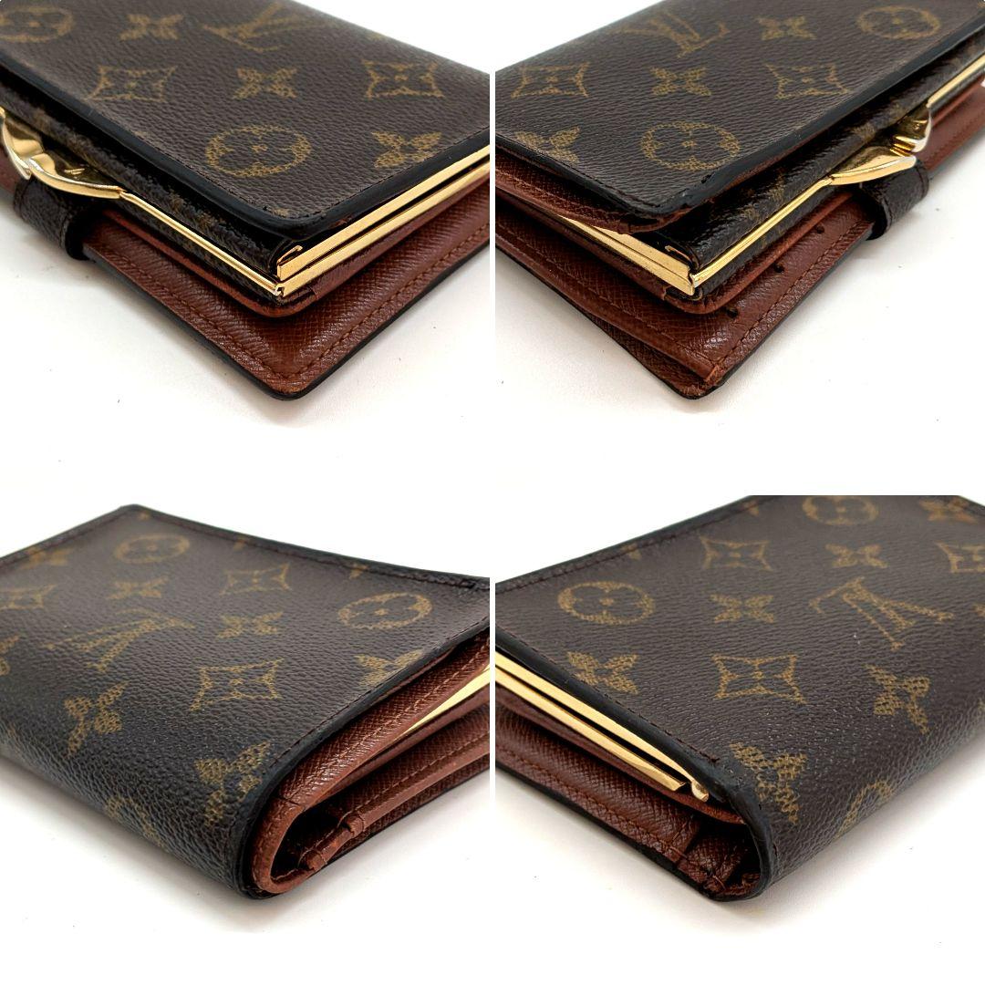 ルイヴィトン モノグラム ビエ ヴィエノワ がま口 折り財布 B32