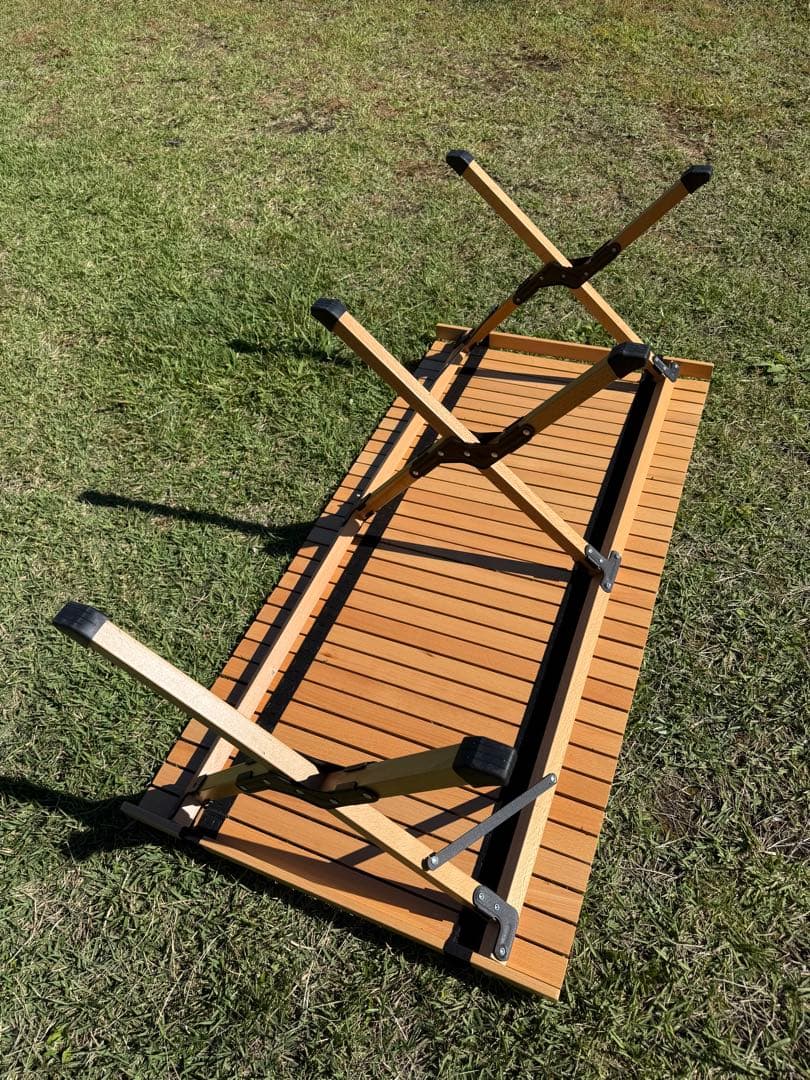 ★値下げ★ハイランダー ウッドロールトップテーブル 120cm