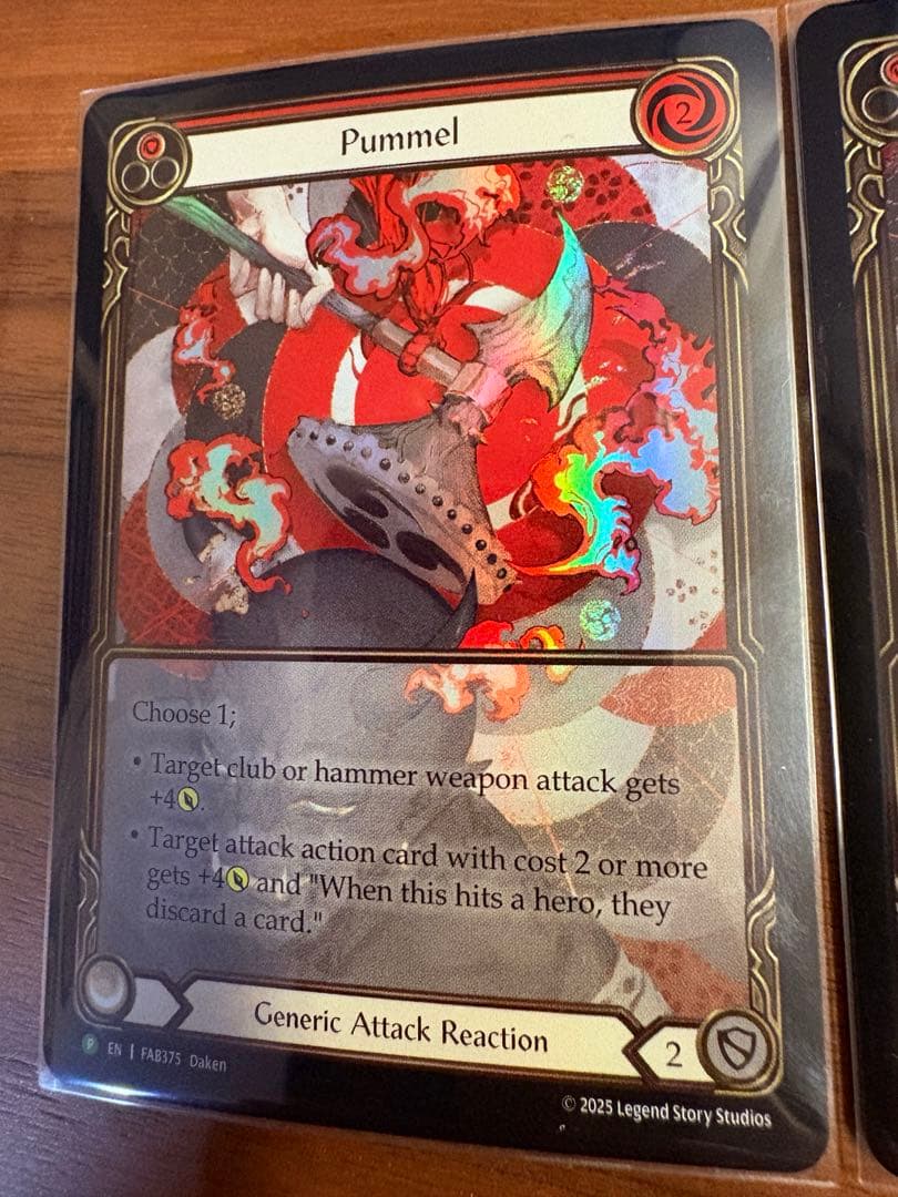 Pummel 殴打 プロモ RF 2枚 未使用 FAB375 FaB 英語版