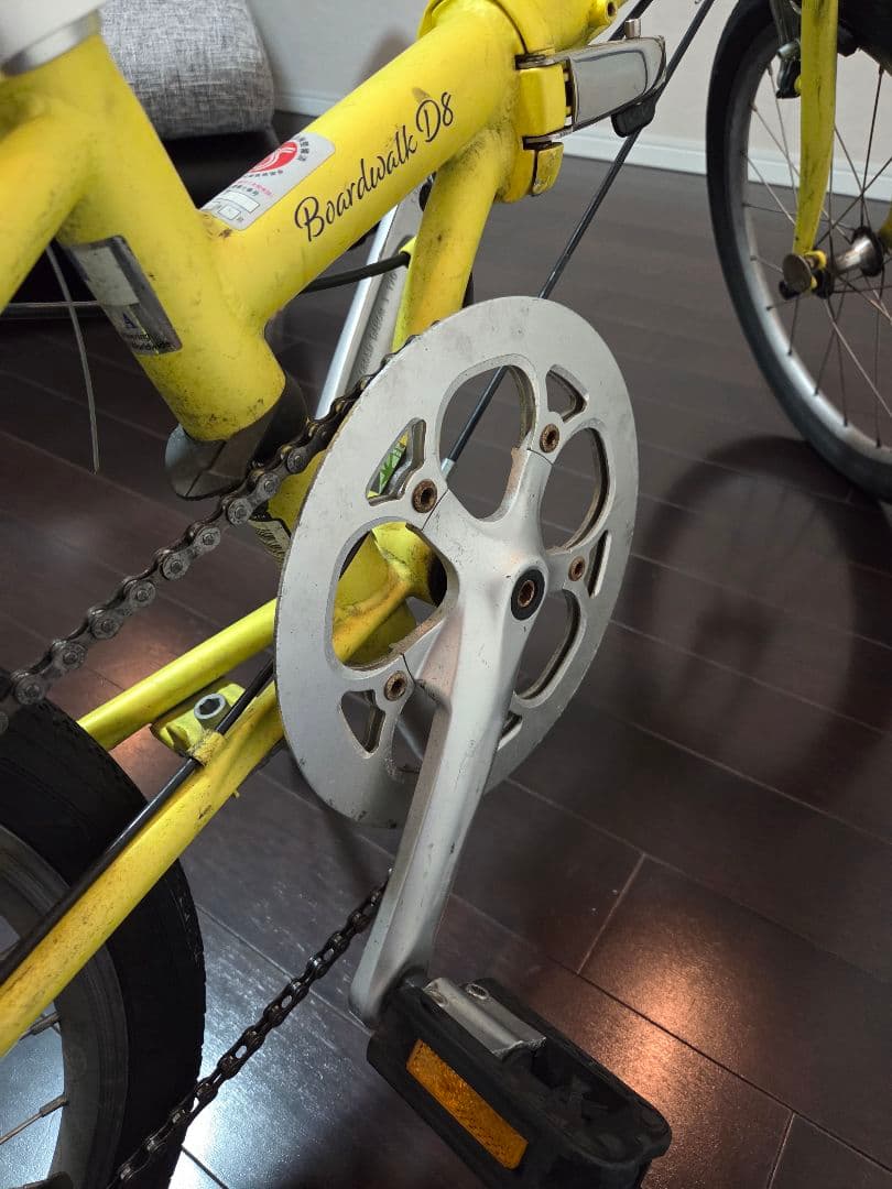 Boardwalk D8 折りたたみ自転車 イエロー
