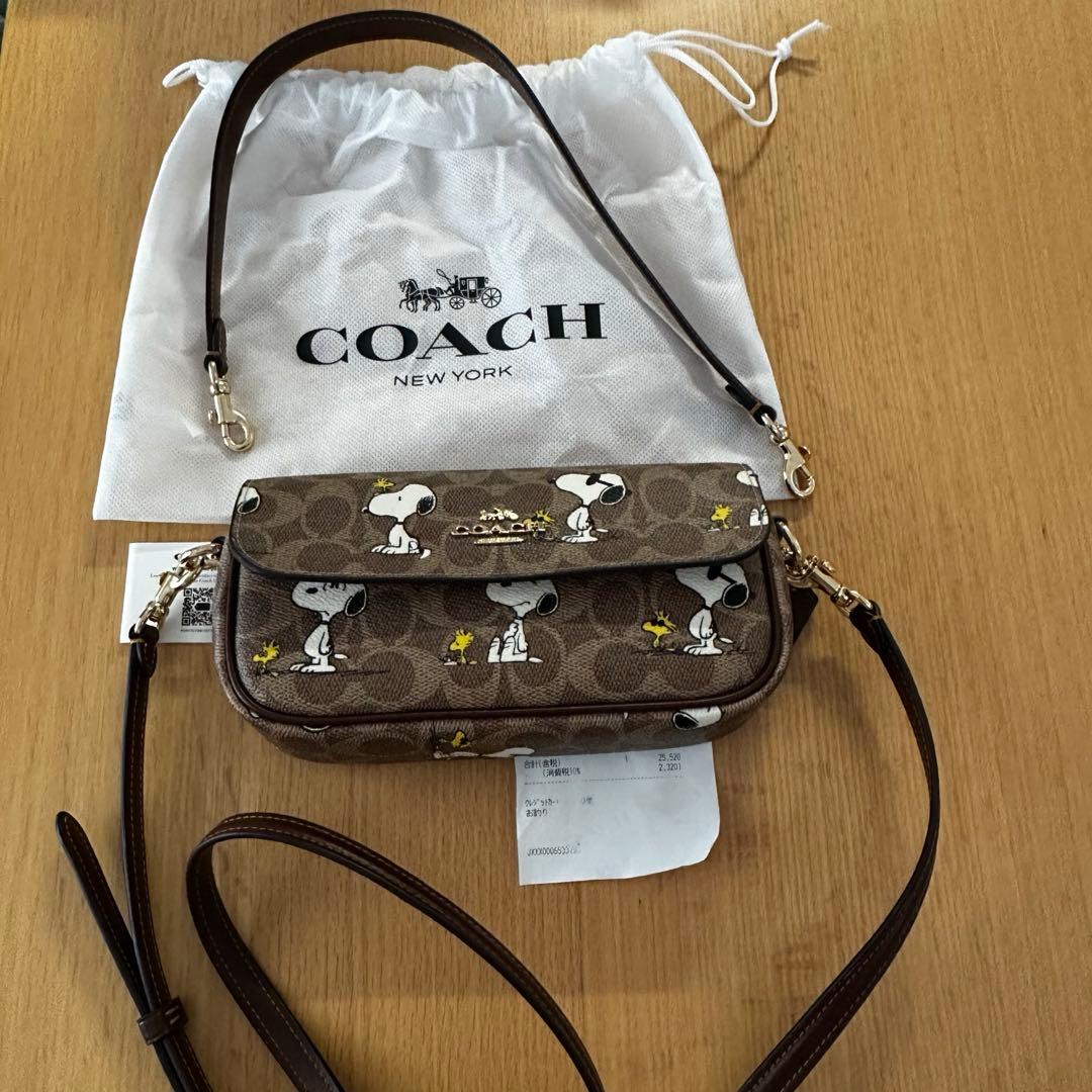 COACH スヌーピー柄 2WAYバッグ　ショルダーバッグ　斜め掛けバッグ