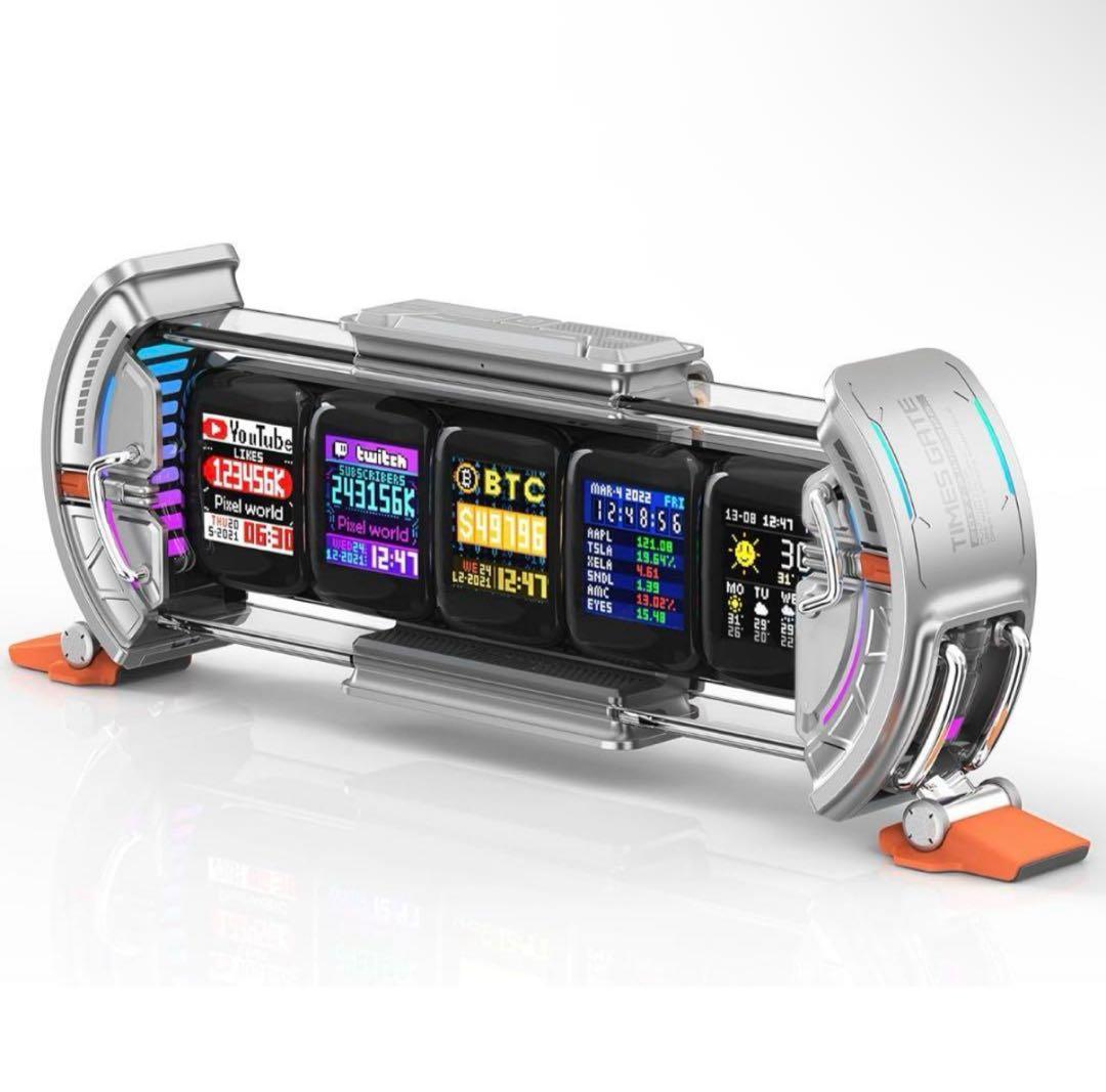 Divoom Times Gate デスク情報ハブ サイバーライト