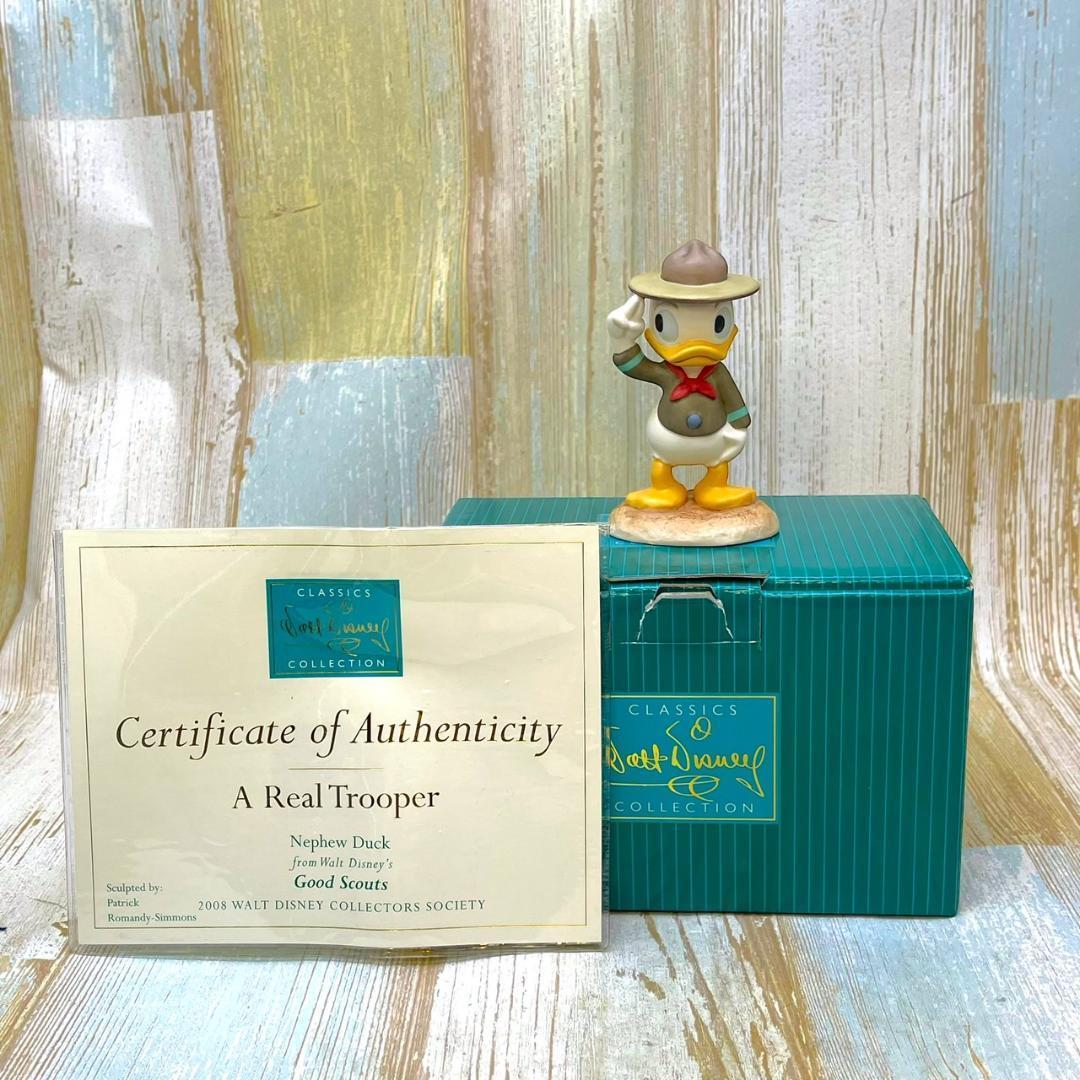 レア★WDCC ドナルドダック ドナルドの少年団長 ボーイスカウト フィギュア