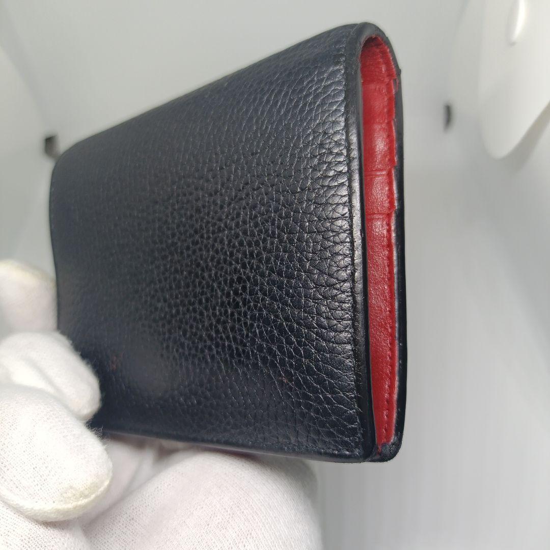 箱あり　プラダ２つ折り財布　PRADA折財布ブラック