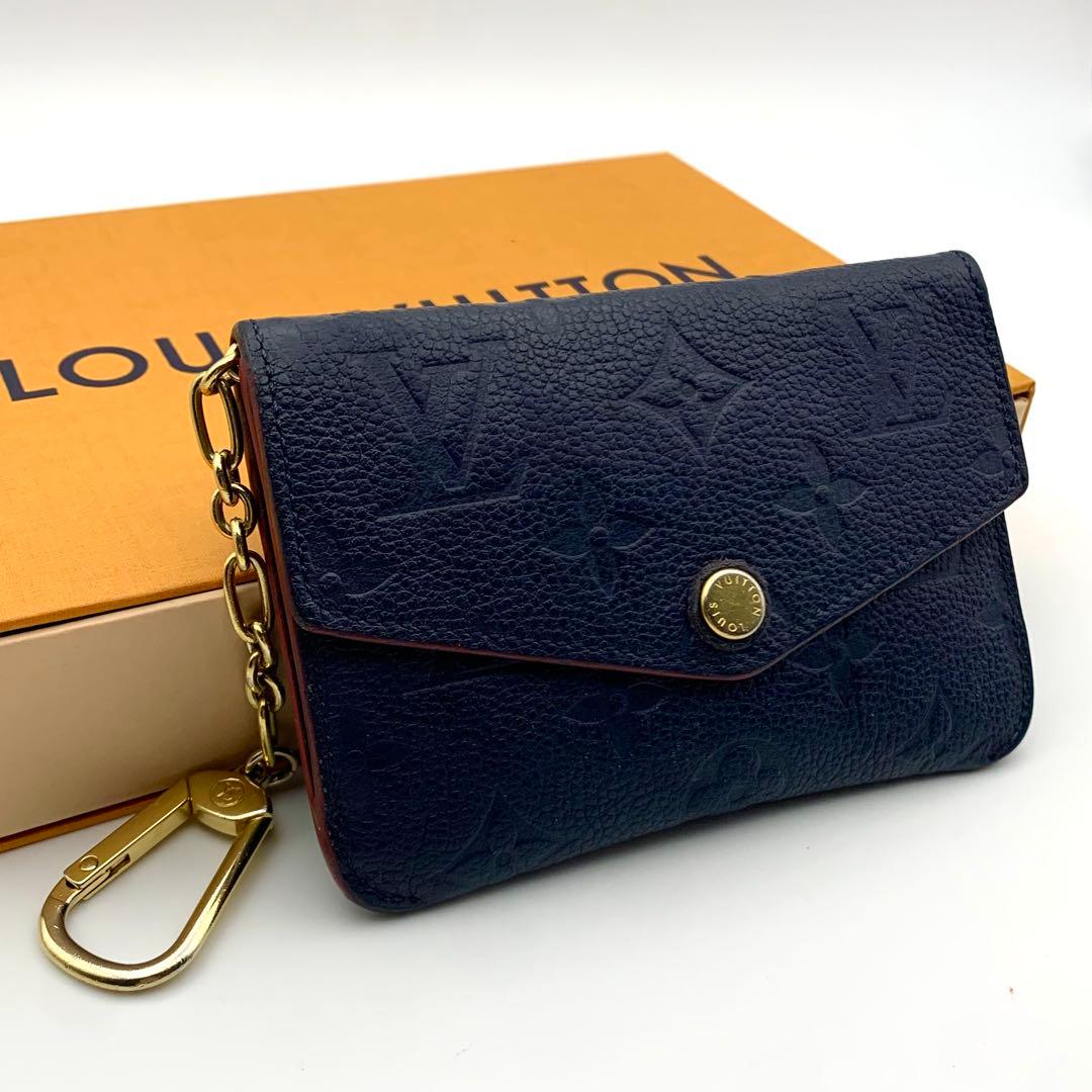 美品✨ ルイヴィトン ポシェットクレ マリーヌルージュ アンプラント 革 財布