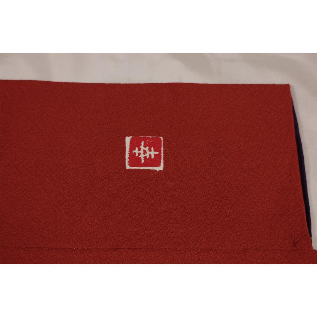 難あり 作家物 振袖単品■164.5cm成人式■前撮り正絹人気朱赤色無地NR21