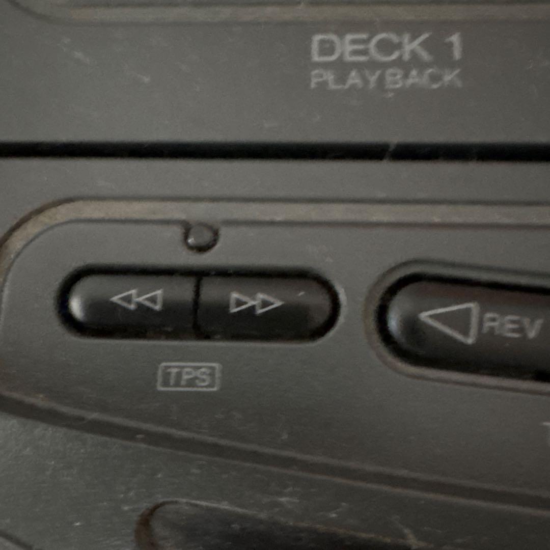 PanasonicポータブルCDプレーヤー Wカセット 電池でコードレス可