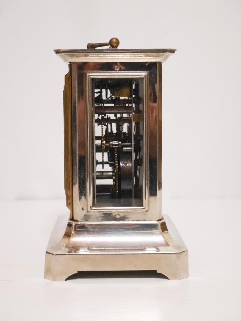 アンティーク★精工舎　オルゴール付　ゼンマイ式　置時計　木ケース付◆中古