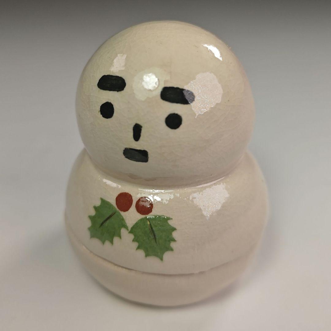 ウ305 香合『桂窯　伊東桂楽造』『雪だるま　香合　共箱』茶道具