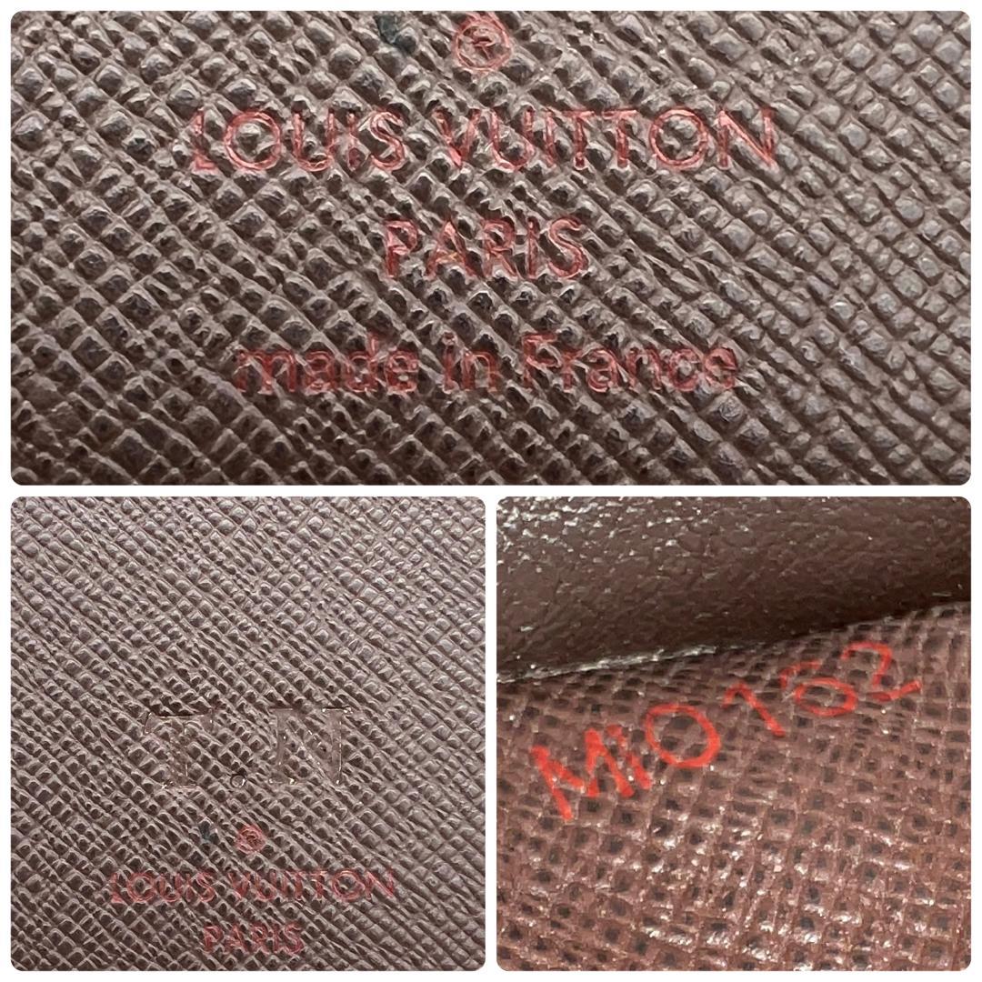 【極美品】ルイヴィトン ダミエ ポルトフォイユ ヴィエノワ がま口 新型 752