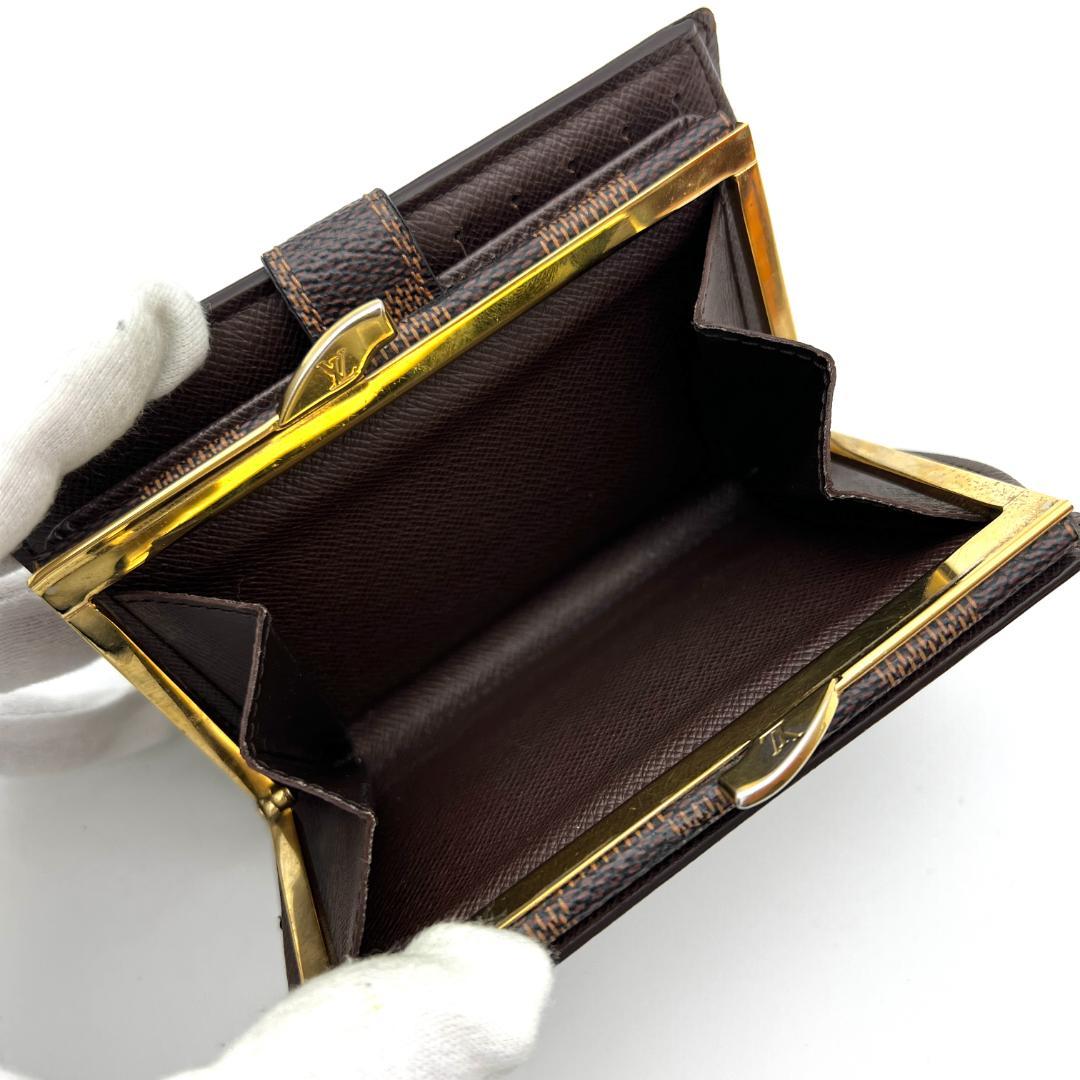 【極美品】ルイヴィトン ダミエ ポルトフォイユ ヴィエノワ がま口 新型 752