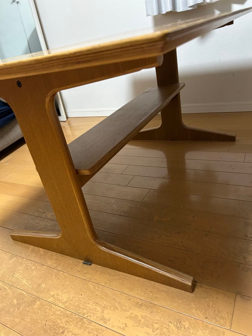 【お値下げ】無印良品 リビングでもダイニングでもつかえる テーブル4 オーク材