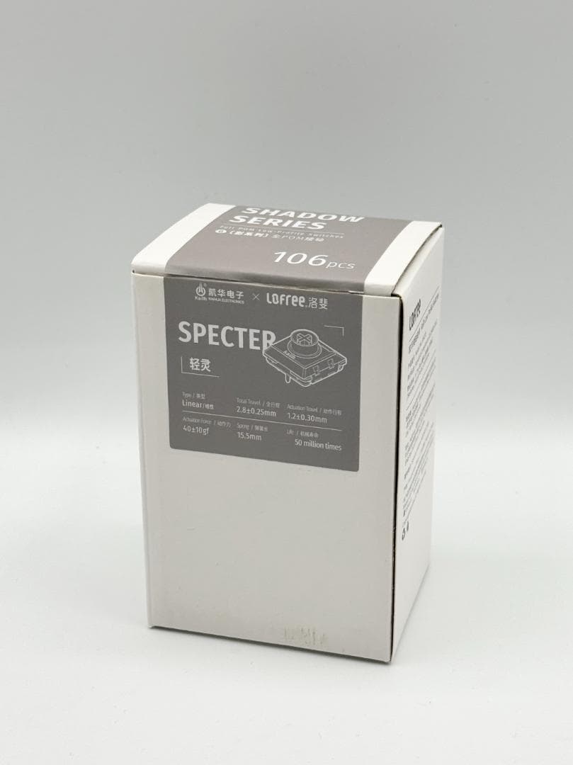 【未使用】Lofree Specter Low-profile POM スイッチ