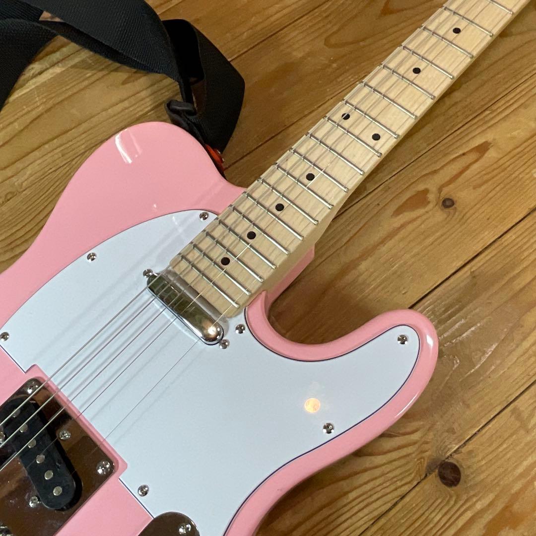 極美品！Play Tech プレイテック エレキギター テレキャスター ピンク