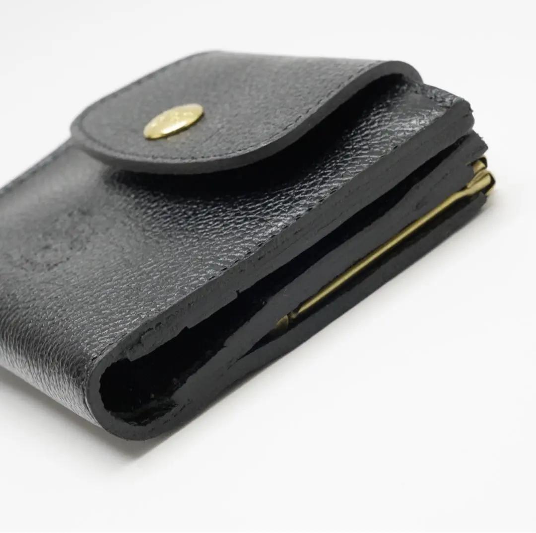 未使用 イルビゾンテ IL BISONTE がま口 二つ折り財布 コンパクト