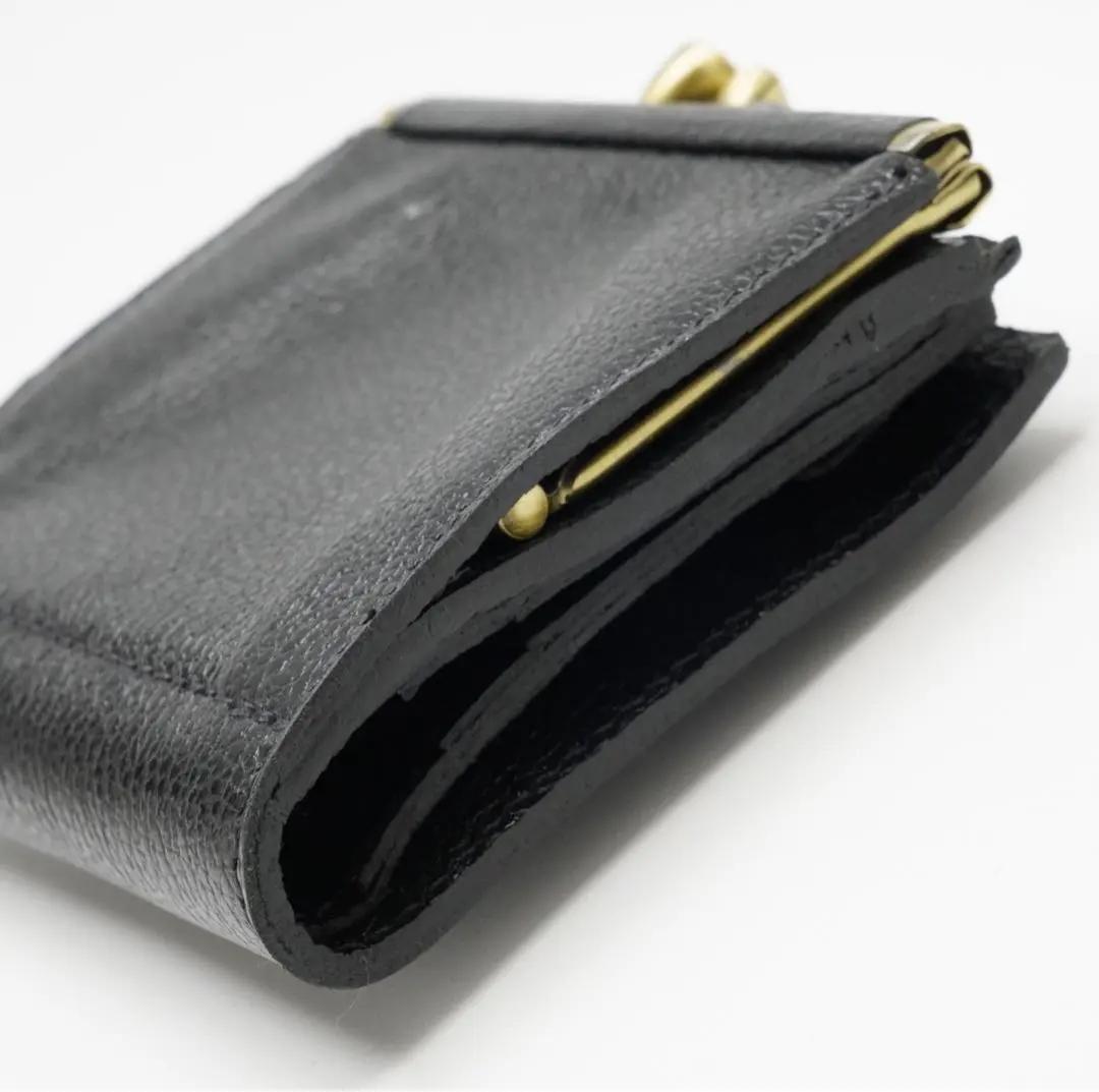 未使用 イルビゾンテ IL BISONTE がま口 二つ折り財布 コンパクト