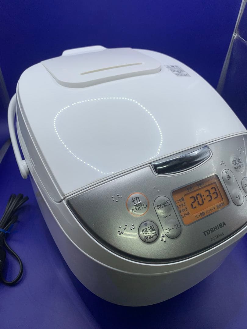 東芝のマイコンジャー炊飯器「RC-18MSL」一升(10合）炊き　中古品
