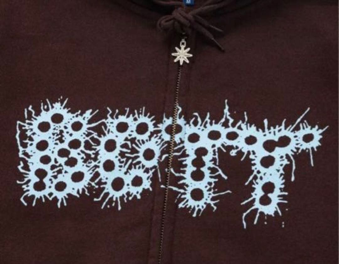 BoTT / ボット BANG LOGO ZIP HOODIE ブラウンパーカー