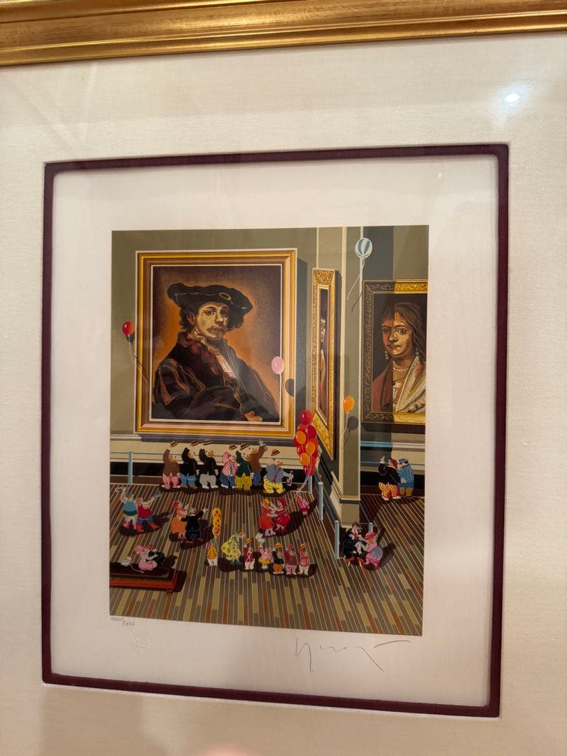 ヒロヤマガタ レンブラント シルクスクリーン 34/125 版画