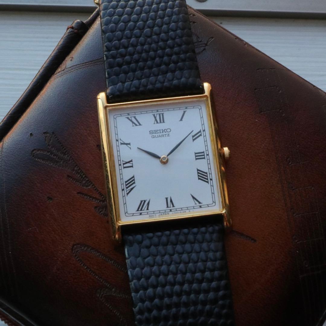 SEIKO tank V700 レクタンギュラー 稼動品