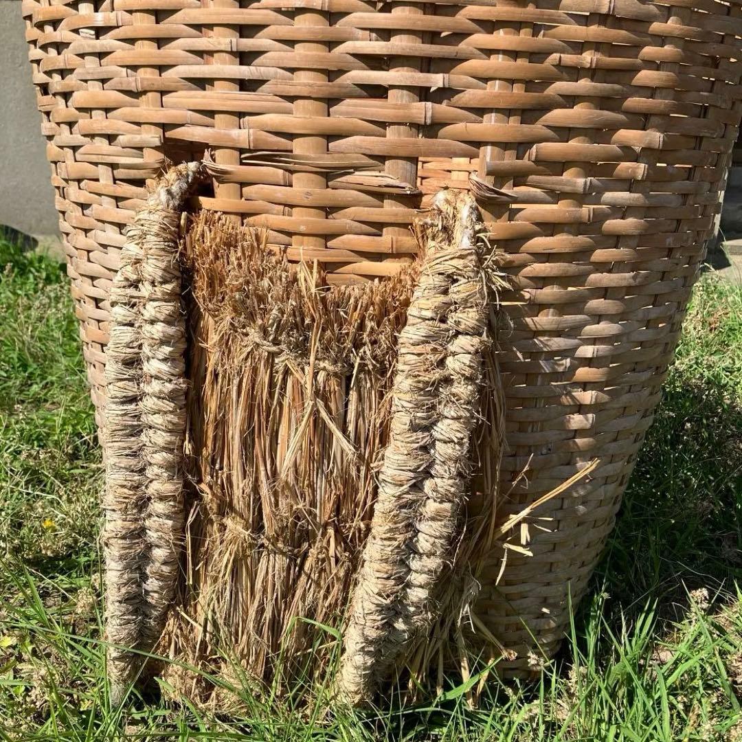 特大背負い籠　古道具　古民具　骨董　背負いカゴ　昭和レトロ　アンティーク