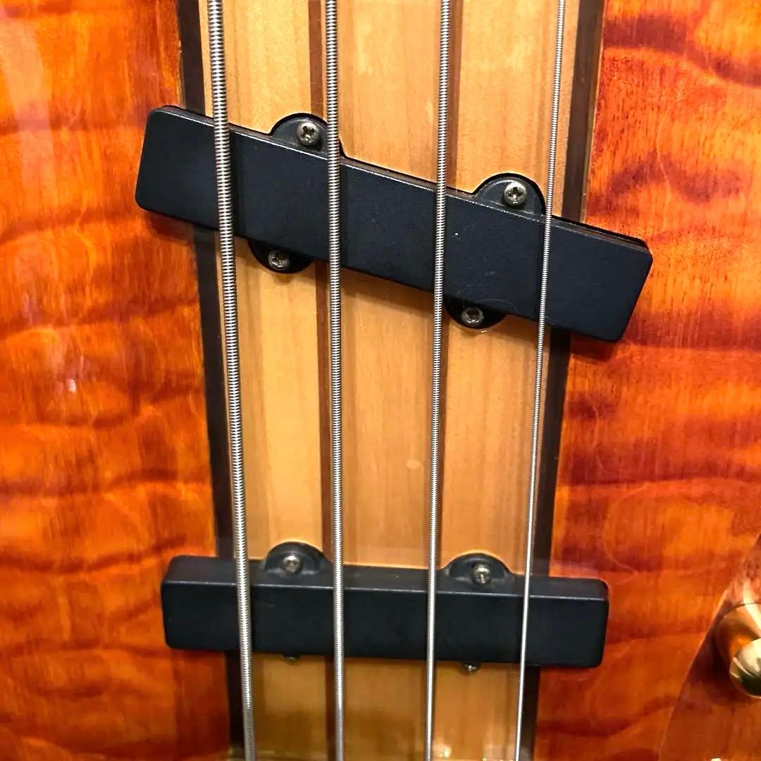 DEAN guitar ディーン Razor アンバー 4弦ベース 専用ケース付