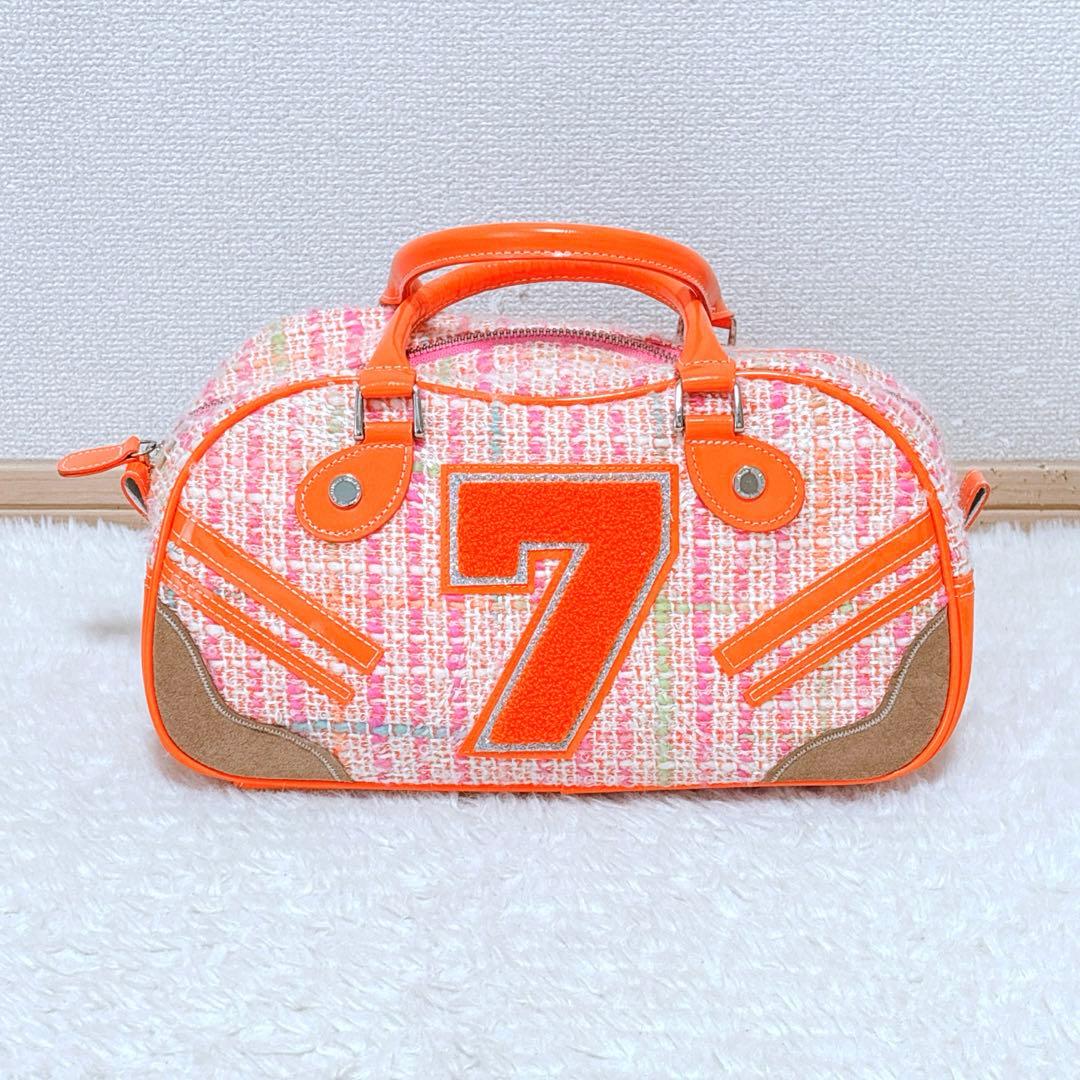 y2k サマンサタバサ×ニッキーヒルトン ミニボストンバッグ ツイード