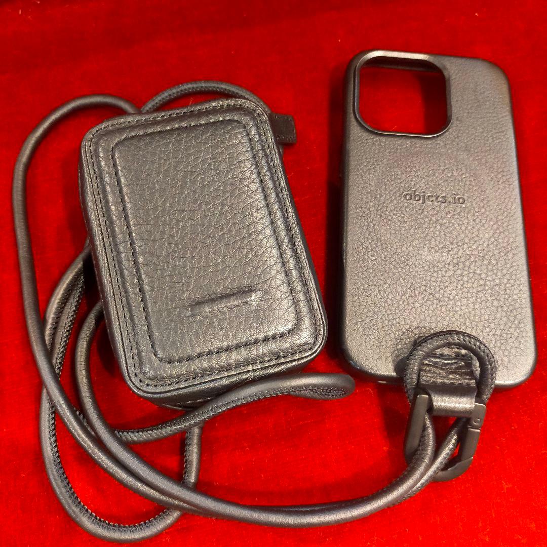 土屋鞄 objcts.io iPhone14Pro ケース、マイクロバッグ