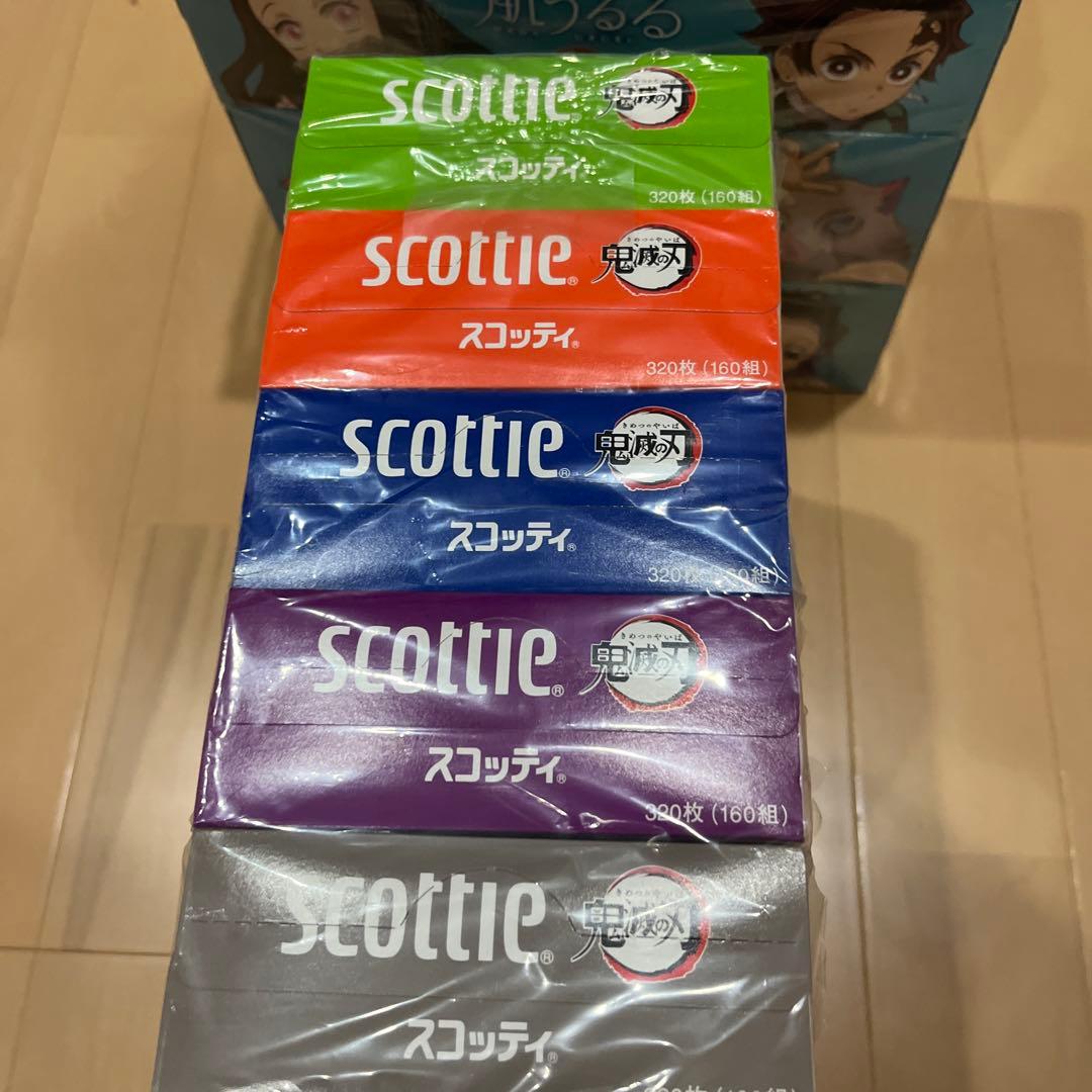 Scottie 鬼滅の刃 フェイシャルティッシュ 5箱セット2個セット