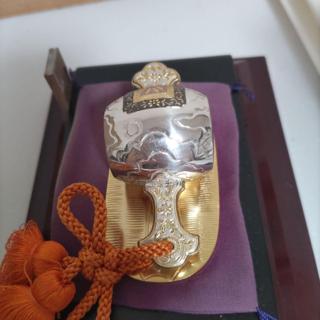 刻印あり　銀製　大判　小槌　縁起物　シルバー　SILVER　銀製品