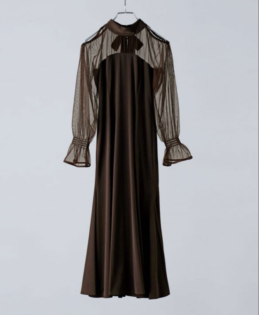カットアウトマーメイドドレス ブラウン Sサイズ ワンピース