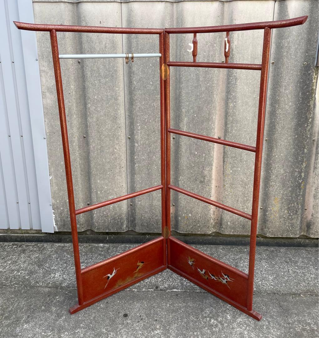 稀少/古道具/当時物/無垢材/木製/衣紋掛け/衣桁/着物掛け/27