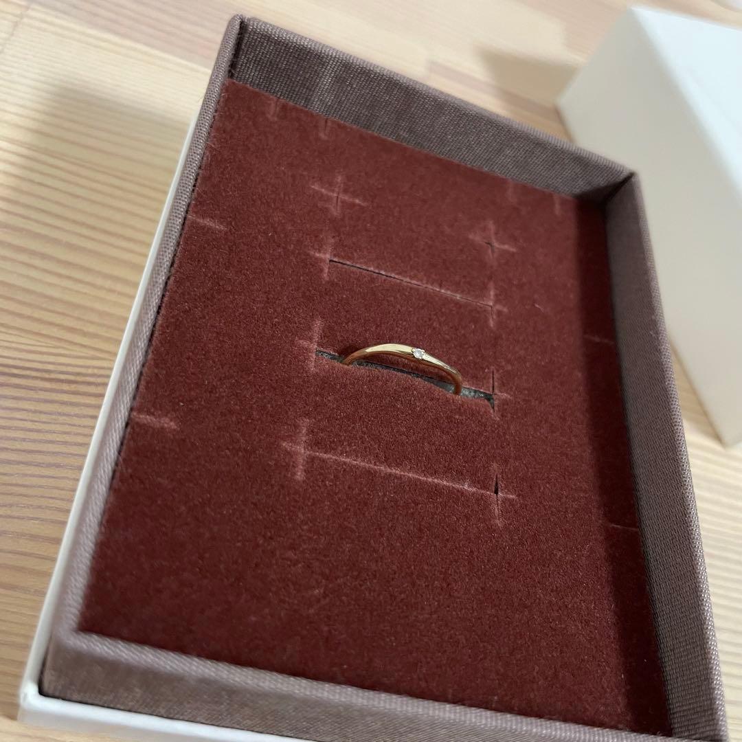 ete K10YG ペア ダイヤモンド リング 7号