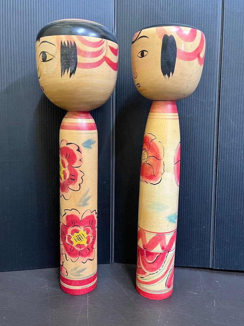 C837 こけし　本多洋　福地芳男　たこ坊主　中ノ沢　土湯系　大きめこけし