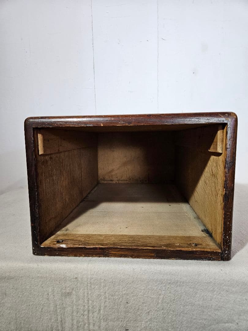 USアンティーク 木製のファイルキャビネット カードホルダー 卓上 書斎