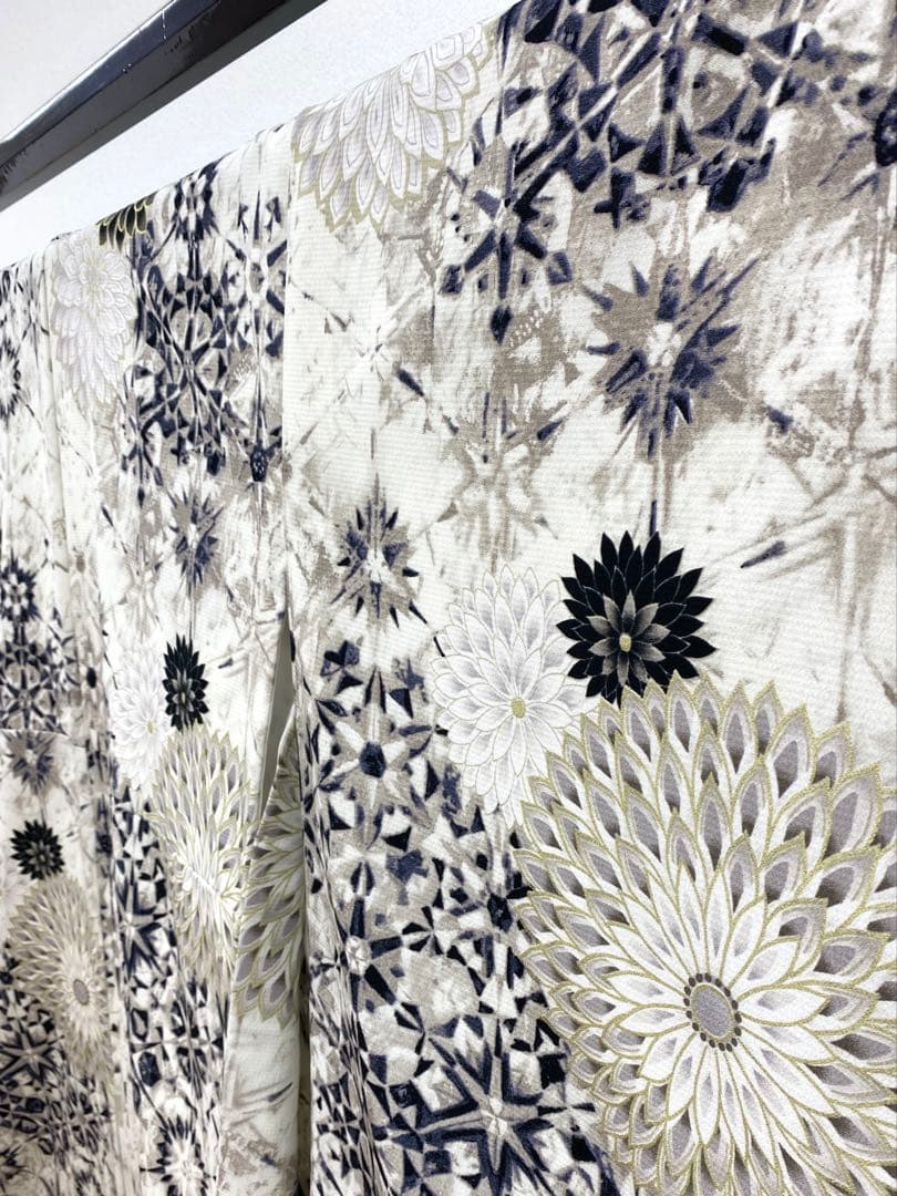 2尺袖 ブランド ポリエステル着物 ジャパンスタイル 金彩 袴用