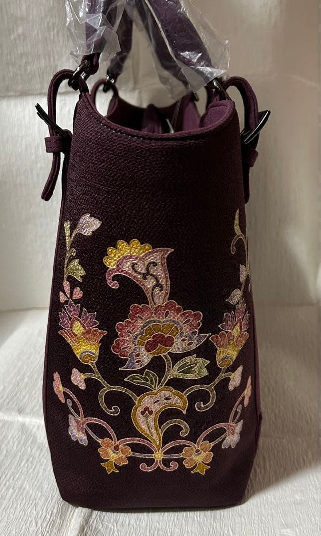 岡重　okajima バック　ダークパープル 新品