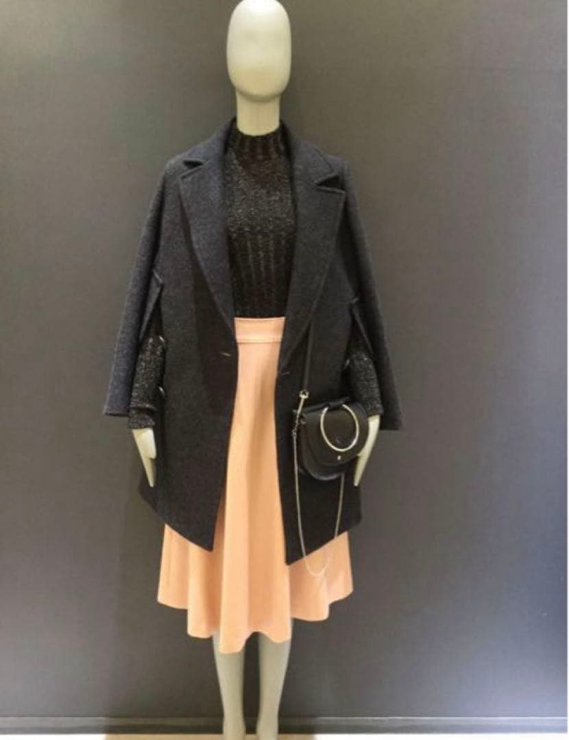 【美品】Theory ロングコート ケープコート 2way ダブル ポンチョ