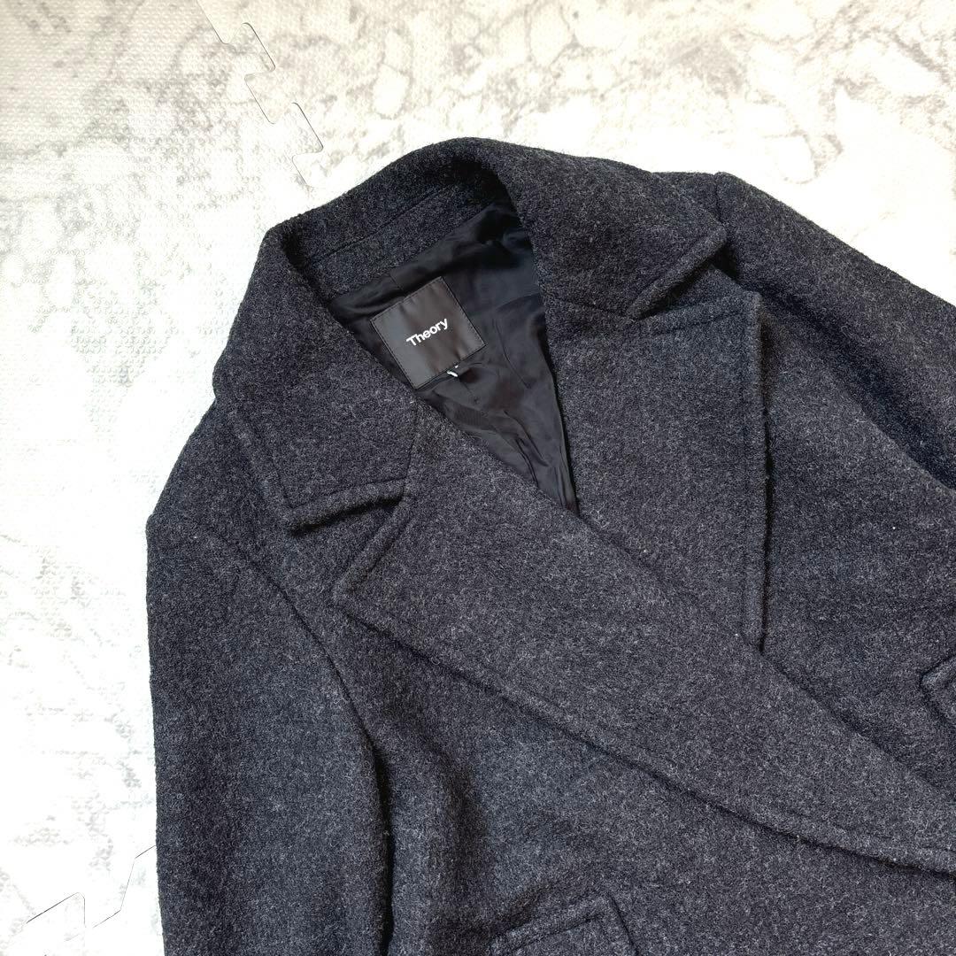 【美品】Theory ロングコート ケープコート 2way ダブル ポンチョ