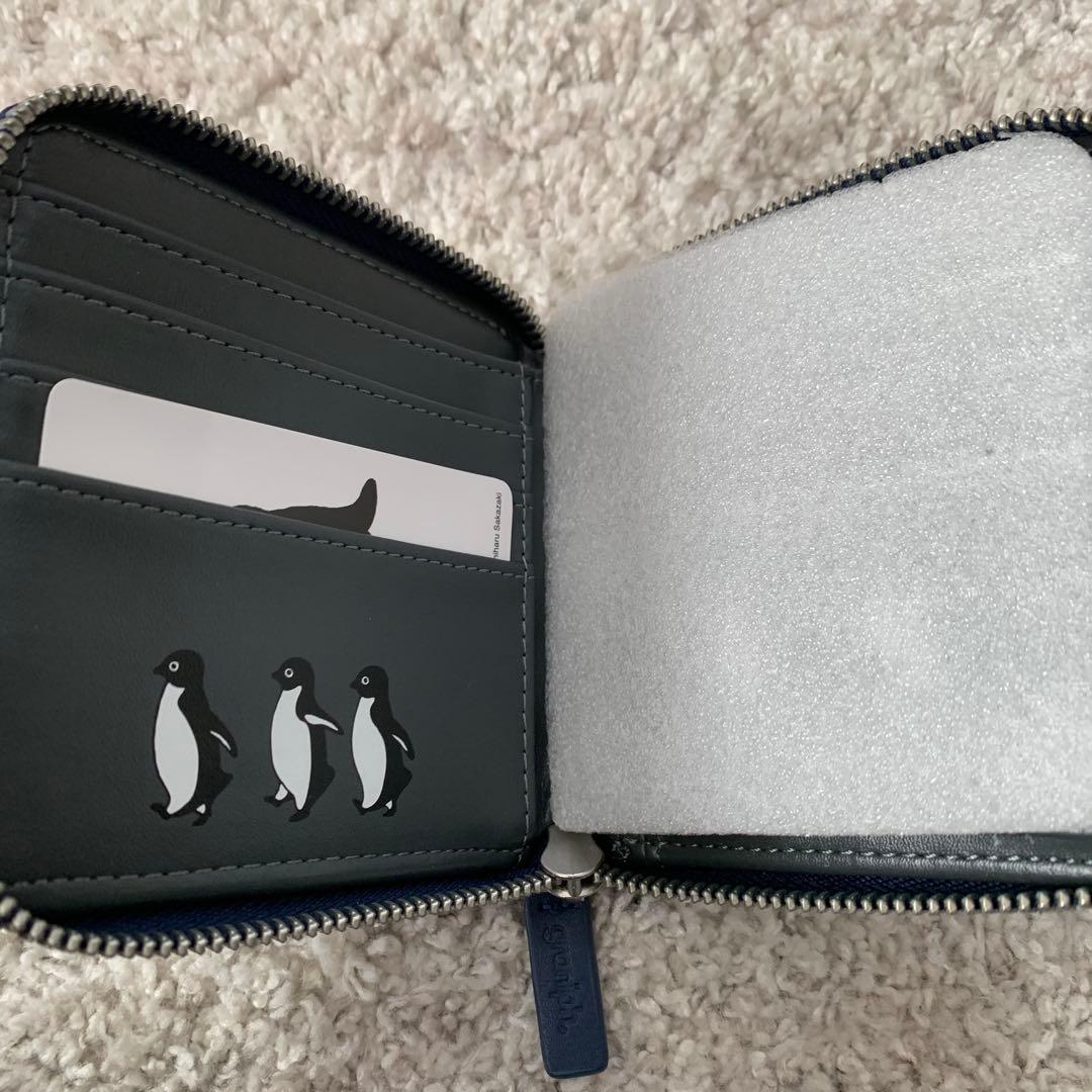 も*⭐様 グラニフ　さかざきちはる ペンギン　ジップウォレット　財布　スイカ　S