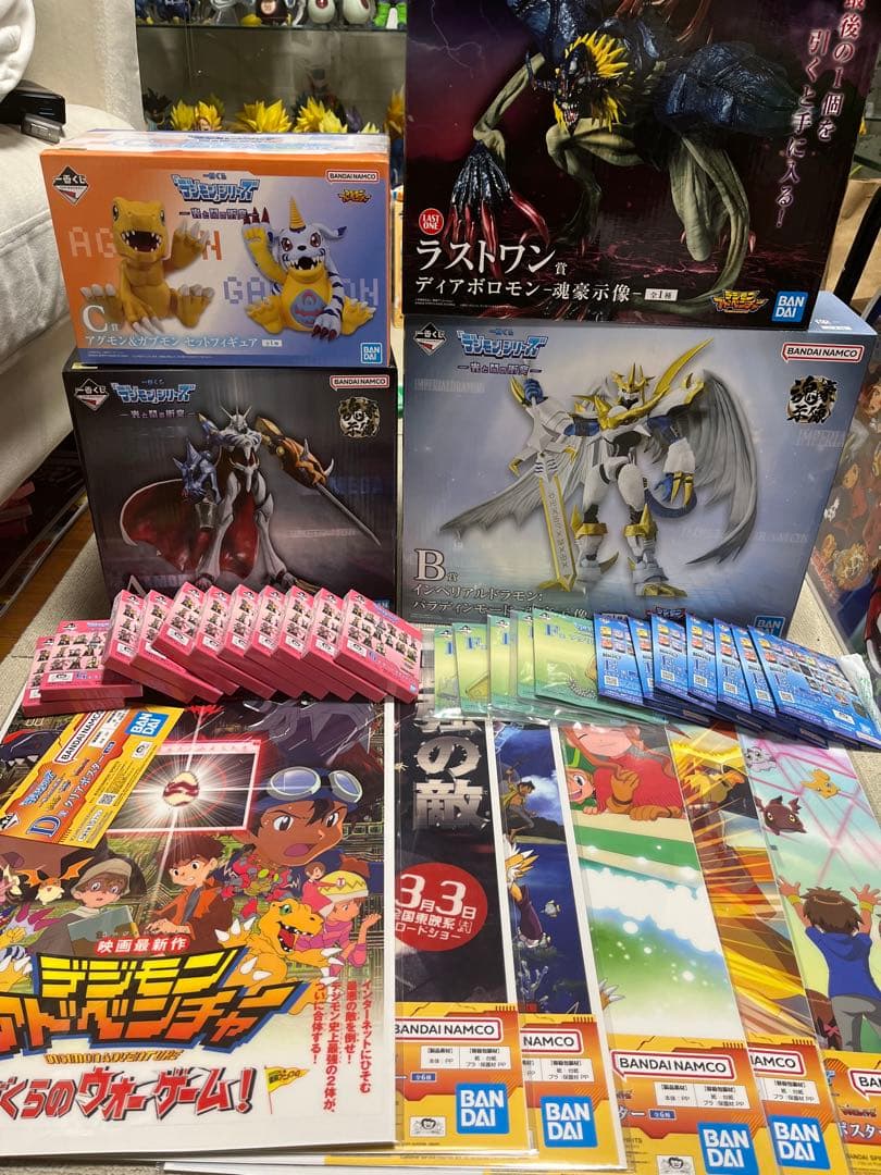 デジモン一番くじ　A〜G、ラストワン賞コンプセット まとめ売り 新品未開封品