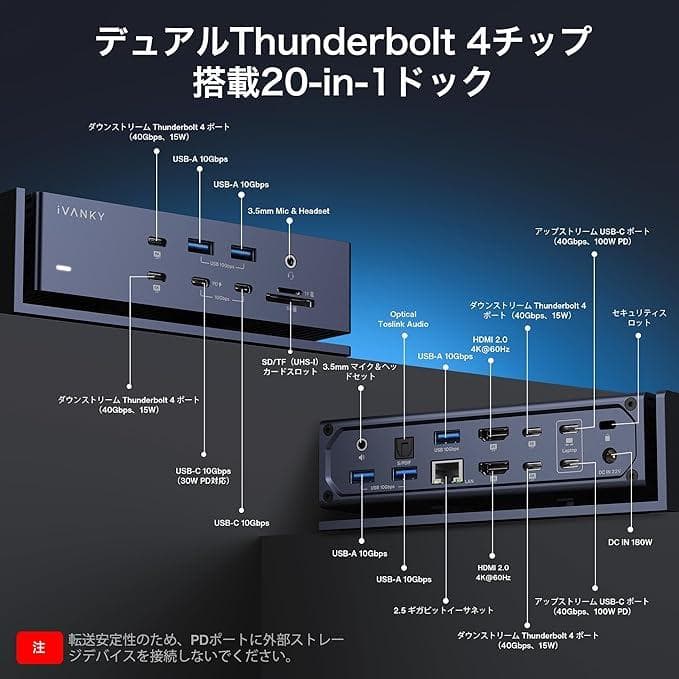 【新品】 iVANKY FusionDock Max 1 ドッキングステーション