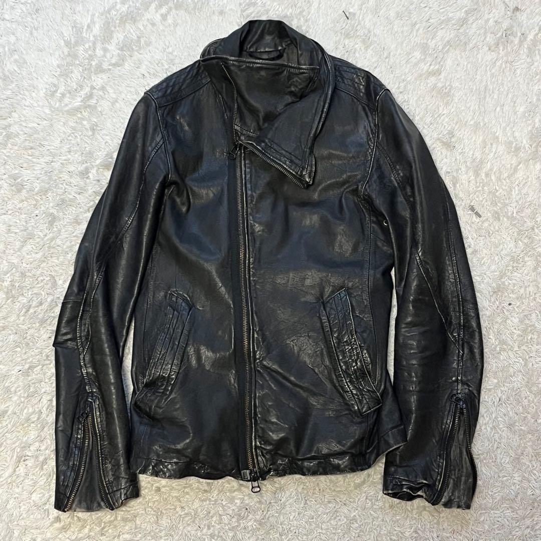 Y2K grunge お兄系 平成初期 変形 leather jacket M
